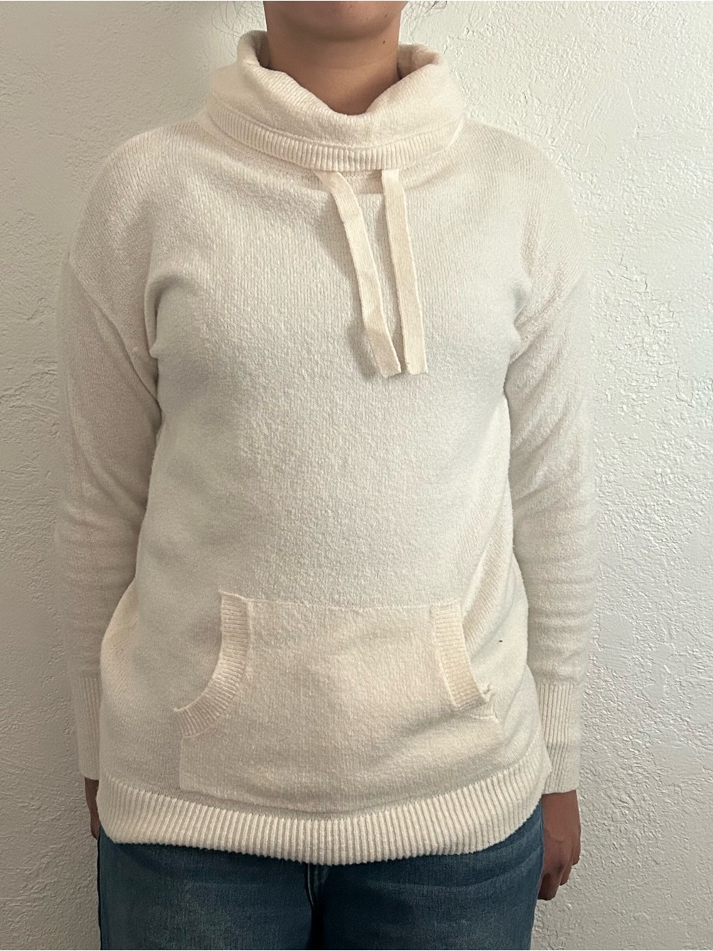 LOFT Cozy Cream Funnel Neck Women's Sweater
